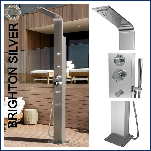  Brighton Silver 316L Stainless Steel Marine Grade  Outdoor Indoor Massage Pool Shower