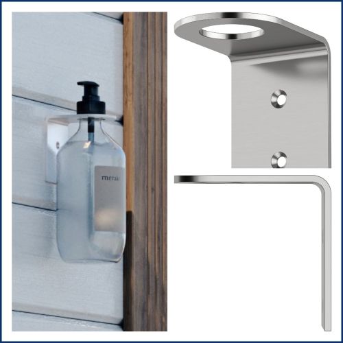 Premium Quality 316L Marine Grafde Stainless Steel Outdoor Body Wash/Shampoo/Soap Dispenser Bracket