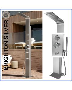  Brighton Silver 316L Stainless Steel Marine Grade  Outdoor Indoor Massage Pool Shower